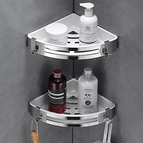 PIGPIGFLY Duschablage Ecke,Duschregal Edelstahl Duschkorb Selbstklebend für,Dusche Aufbewahrung,Moderner Badezimmerregal,Duschablage Zum Hängen (1 Stück)