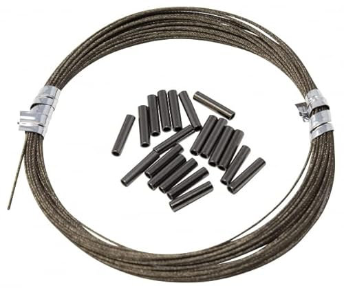 Seika Pro Vorfach 7x7 mit Klemmhülsen - 5m Stahlvorfach + 20 Hülsen, Durchmesser/Tragkraft:0.54mm / 20kg
