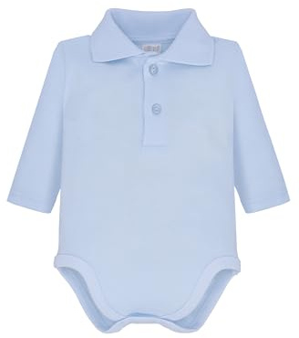 Ellepi Body Colletto Polo Manica Lunga Caldo Cotone Neonato Collo Alto Lupetto Bambino Bimbo Mesi Anni Bianco Panna Grigio Rosso Blu Azzurro