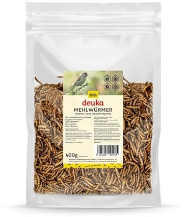 deuka Mehlwürmer | Abwechslungsreiches Ganzjahresfutter für Wild-, Garten- und Singvögel