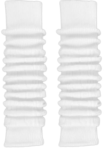 TODO Warme stulpen damen weiß mit Wolle OVER KNEE - Weich, Flexibel, Lang. Beinwärmen für Winter, Wolle Stulpen Weiß