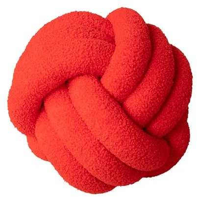 PTKG Knotenkissen PlüSch Kisse Knot Kissen Kopf Kissen Deko Kissen Geknotetes Kissen Zierkissen Knoten Knot Kopfkissen Knoten Ball,A8,28cm