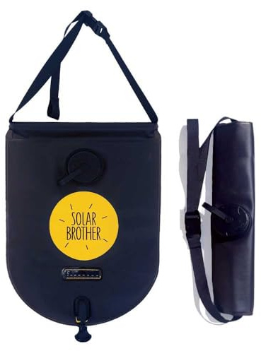 Solar Brother Douche Solaire Portable, Stockage d'eau 15 litres pour Douche, Vaisselle, Lesssive