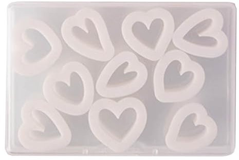 Mini-Herz-Modelliermasse, Ohrringform, Schmuck, Ton, Anhänger, dekorative DIY-Herz-Ohrringform, Anhänger, Modelliermasse-Formen