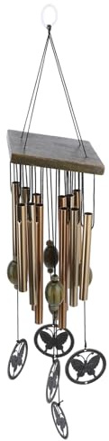 PHENOFICE Carillon Éolien en Tube d 39 Aluminium Décoration d 39 Extérieur à Suspendre pour Jardin Terrasse Porche