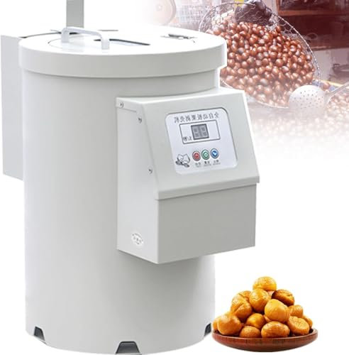 DPQYJPP Machine à décortiquer Les châtaignes Commerciale - Machine à décortiquer Les châtaignes Automatique Intelligente - Panneau étanche + Alarme Automatique,10knives
