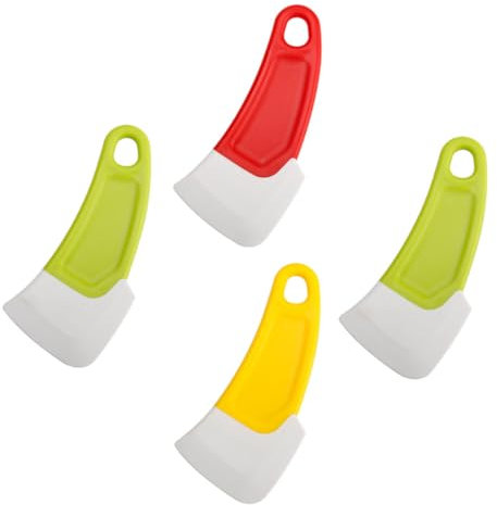 MAGICLULU 4 Pz Raschietto oleoso Morbido Raschietto per pentole Raschietto per Crema Kit Barbecue Padella Wok Cucina Kitchen Raschietto Antiaderente Raschietto per marmellata Gel di silice