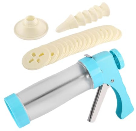 Garneck Cookie Press for Baking Cookie Discs Piping Tips Cake Decorator DIY Biscuit Maker Kit
