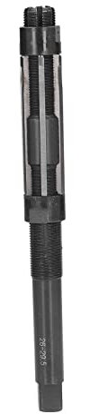 MOZUO Alesatore manuale regolabile a 6 flauto 9SiCr Alesatore per foratura con codolo cilindrico in metallo con scatola di immagazzinaggio 26‑29,5 mm