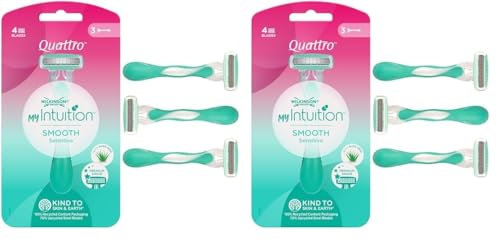 Wilkinson Sword myIntuition Smooth Sensitive Quattro womens 6er Pack