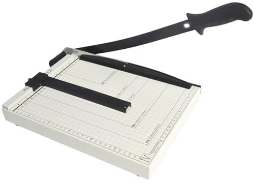 4A Paper Cutter,Guillotine Paper Trimmer with Safety Guard Accurate Cutting 12 Cut Length Papers Slicer with 12 Sheets Capacity Papers Cutters and Trimmers for Cardstock Cardboard Vinyl