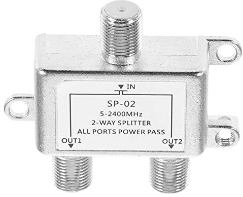 SHINEOFI Splitter Coassiale per Tv Distribuzione Digitale per Dispositivi Compatibile Catv Installazione Facile Viti per Antenne Amplificate e Tv Via