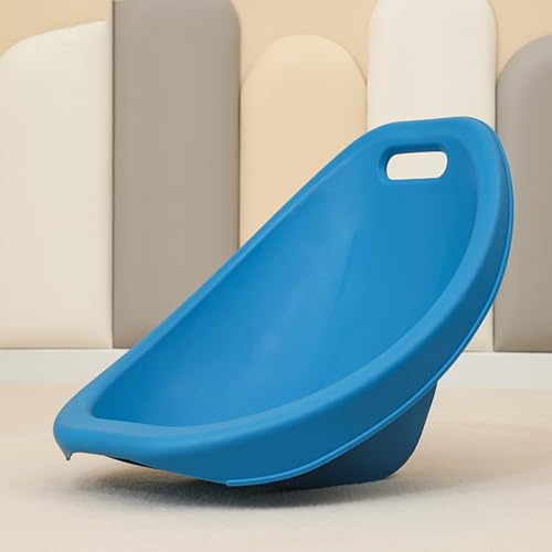 Confezione da 2 sedie a dondolo per bambini, leggere, impilabili, in plastica, perfette per aule di gioco e asili, sicure e comode, blu