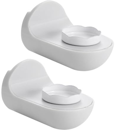 Gatuida Jaboneras Magnéticas De Plástico para Ducha 2 Piezas Gris, Soporte De Jabón Succión Resistente, Sin Taladros, para Baños y Superficies Lisas, Accesorio Práctico para Pared