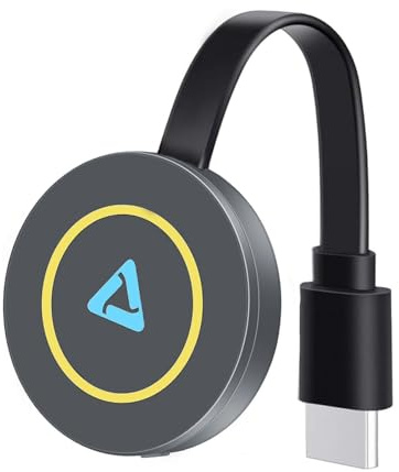 Wireless HDMI Dongle, Wireless WiFi Display Dongle, compatible i-Phone/i-Pad/Android/i-OS, pour TV/Moniteur (Supporte Miracast, DLNA, Airplay)