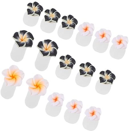TEHAUX 16stücke Silikon Blumen Zehenspreizer für Damen Zehennagelmaniküre Pediküre Hilfsmittel aus Weichem Hautfreundlichem Material für Nagelstudios Hause