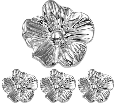 Cubrebotones de Mujer Juego de 4 Piezas de Accesorios Decorativos para | Desmontables Para Botones para Camisa Blusa Vestir de Diario Laboral Cita para Chicas Mujeres Novia Esposa