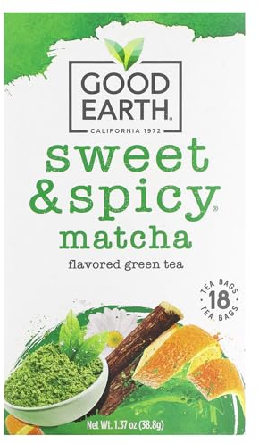 Good Earth 216930 Super Green Tea, Matcha Maker Green Tea - 18 Ct. Box