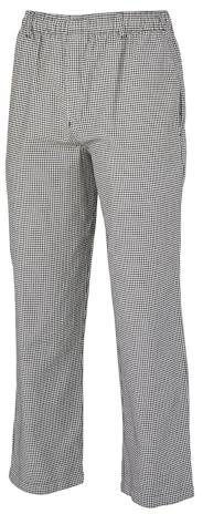 Mercer Culinary M61050HT1X Genesis Men's Chef Pants in Hounds Tooth, X-Large, Black/White