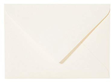 25 kuvert, kuvert, kuvert i format B6 (12,5 x 17,5 cm) för 120 x 170 mm (12 x 17 cm) kort; färg: Elfenben