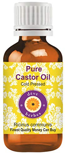 Deve Herbes Pure Castor Oil (Ricinus communis) Cold Pressed 100ml (3.38 oz)