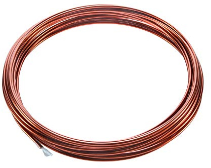 Kupferlackdraht W210 Ø 2,50 mm 5 m CU Lackdraht Grad 2 CUL 5 Meter Kupferdraht Durchmesser 2,50 Millimeter Wickeldraht Kupfer Draht nach IEC 60317-13