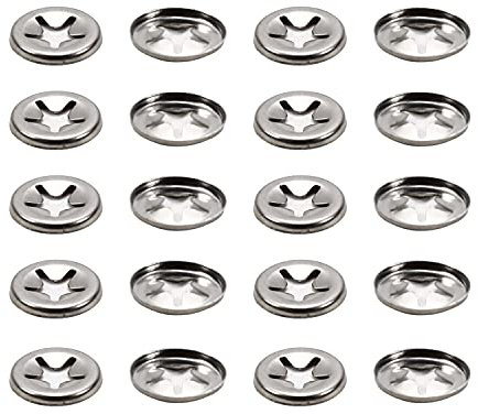 Othmro Lot de 40 rondelles de verrouillage à dents internes Starlock - Assortiment de fixations rapides - En acier inoxydable gris