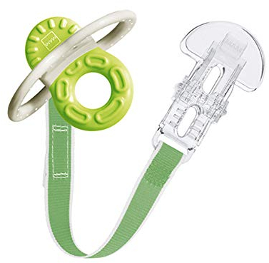 MAM Beißring, ab 2 Monaten, sofortige Linderung bei späteren Zähnen, extra leicht und einfach zu greifen und zu halten, inklusive Schnalle, leicht zu reinigen, neutral, 1 Stück