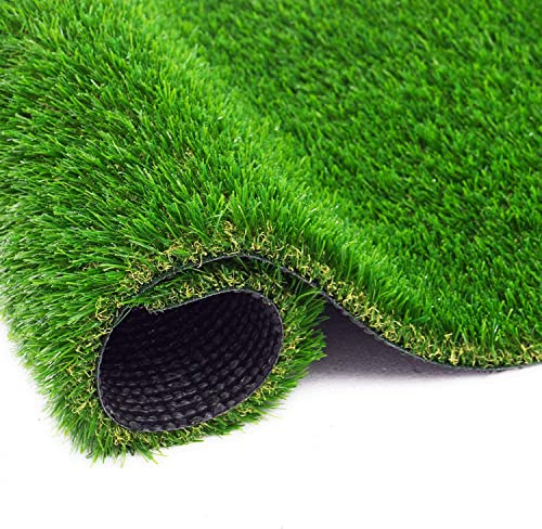 Artificial Garden Grass 3 ft x 5 ft Premium Lawn Synthetic Turf, Realistic Fake Faux Grass, Thick Pet Turf Rug with Drainage Holes Indoor/Outdoor Landscape Customized Available