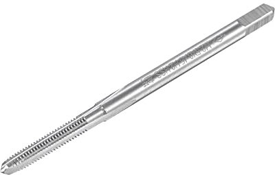 sourcing map Macho Fresado Rosca Roscado M2.5 x 0.45, Métrico Izquierda Mano Máquina HSS (Alta Velocidad Acero) Sin Recubrimiento 3 Rectas Ranuras Tornillo Rosca H2 Tolerancia