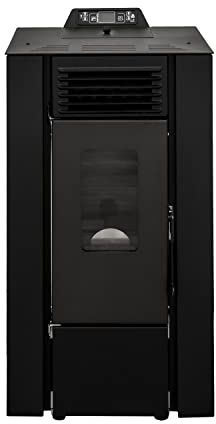 STUFE A PELLET ITALIA Qubo 9 KW WiFi - Pelletöfen Effizienz 91% Heizt 80m² Autonomie 21 Std WiFi-Steuerung Programmierbar Kompaktes Design 5 Geschwindigkeiten und Kräfte 24 Monate Garantie Schwarz