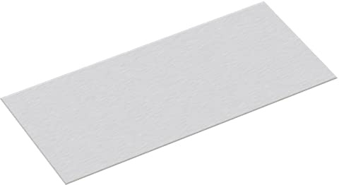 sourcing map Hoja de aluminio 6061, placa de aluminio rectangular de 300 mm x 150 mm, material de metal plano grueso de 2 mm con película protectora