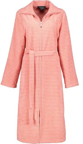 Cawö Home Bademäntel Damen Reißverschluss Zipper 5317 koralle - 22 S