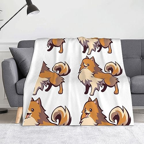 HAHAFU Hundedecke, Picknickdecke, bedruckt, warm, saugfähig, für Bett, Couch