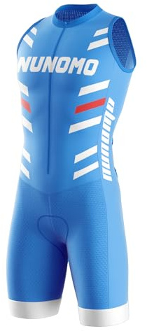Tuta da Triathlon a Maniche Corte da Uomo, MTB Body Trisuit Cycling Skinsuit with Gel Pad per Nuoto/Corsa/Ciclismo, con imbottitura in gel (TYP-3,M)