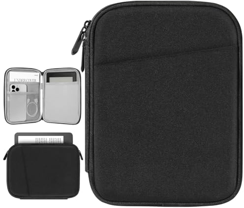 Vinabilia 6-7 Zoll Sleeve Tasche Hülle für 7 Der Neue Kindle Paperwhite und Kindle Colorsoft Signature Edition, 6 Kindle 11. Gen, 6,8 Kindle Paperwhite, Kindle Oasis E-Reader, Schwarz