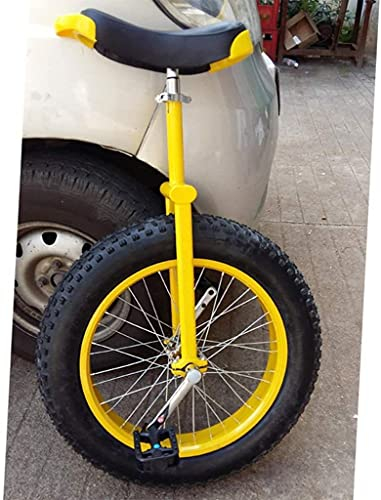 Einrad für Erwachsene Kinder Einrad 20 24-Zoll-Rad Einräder für Kinder Erwachsene Anfänger Teenager, bequemer Sattel Einradsitz Stahlgabelrahmen Gummi-Bergreifen für Unisex-Fahrrad Balance Ride R