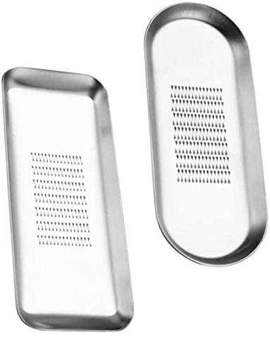 FUNOMOCYA Rallador De Jengibre y Ajo 2 Piezas Acero Inoxidable Compacto Cortador Manual Para Cocina Hogar Molienda