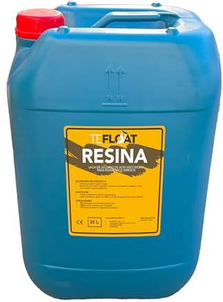 Resina - Barniz para Hormigón Impreso al agua - Protege el Suelo penetrando en el poro, Revive el color del Pavimento de Hormigón (25 litros)