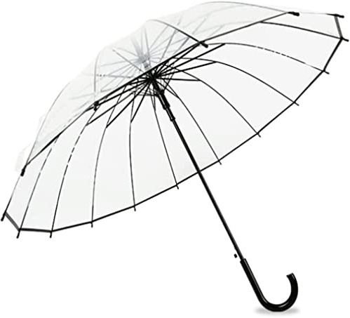 ZUOZUIYQ Regenschirm für regnerische Tage, transparenter Golfschirm, groß, übergroß, belüftet, automatischer offener Stock, Regenschirme, Outdoor, Camping, Winddicht
