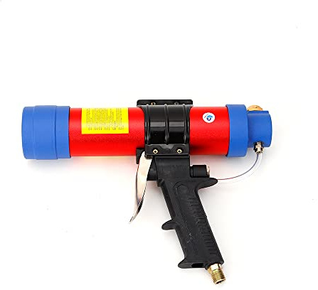 Kartuschenpresse Druckluft, Glasklebepistole Kartuschenpistole mit Manometer, Silikonpistole 310ml