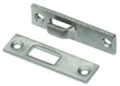 cyclingcolors Ferrure de lit d'enfant en acier brut 60x16x3mm avec 1 platine à crochet et 1 gâche Meuble Chambre Somier