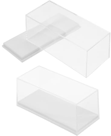 GENERISCH Vitrine Für Automodelle Im Maßstab 1:64 Acryl-vitrine Mit Staubdichter Wandhalterung Aufbewahrungs-Organizer 2er-Set Acrylbox Transparent Modell Vitrine