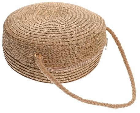 Homoyoyo Umhängetasche Aus Rattan Für Damen Stroh-handtasche in Jute- Urlaubstasche Für Den Strand