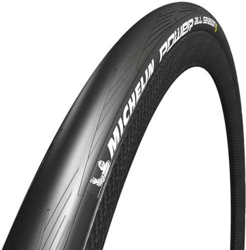 MICHELIN Power All Season 700x25mm Black Bicycle Tire | All-Weather Grip, Aramid Reinforced, Folding Bead, Magi-X Compound, Hi-Density Shield Casing for Enhanced Puncture Resistance and Performance