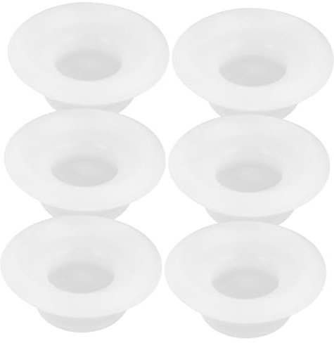 HOMOBABE 10pcs Swing Top Bottle Silicone Gasket Leak-proof Seal Replacement for Glass Beer and Enzyme Bottles Kitchenware Seal Caps White Full Coverage