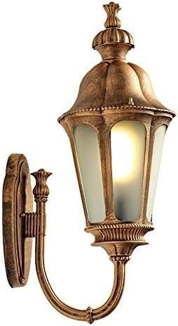 Wall Light Lechera de Pared de Aluminio al Aire Libre Impermeable lámpara de Pared de Vidrio de Vidrio de Aluminio Splique de Pared de jardín, luz Colgante Wall Lamp