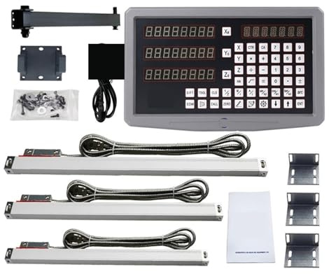 OLSKFUH Grille Linéaire, Tour, Fraiseuse, Affichage Numérique, Kit D'Encodeur Linéaire Sds6-3V, 5U, 5 V, Échelles TTL, Dimensions De 100 Mm À 1 000 Mm,Sds6-3v DRO Set