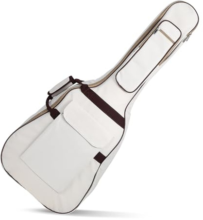 LOLIPPYY Gitarrentasche Oxford 40/41 Zoll Wasserabweisend mit Polsterung und Seitentragegriff Aufbewahrungstasche für Akustik und E-Gitarre Inklusive Zubehörfach