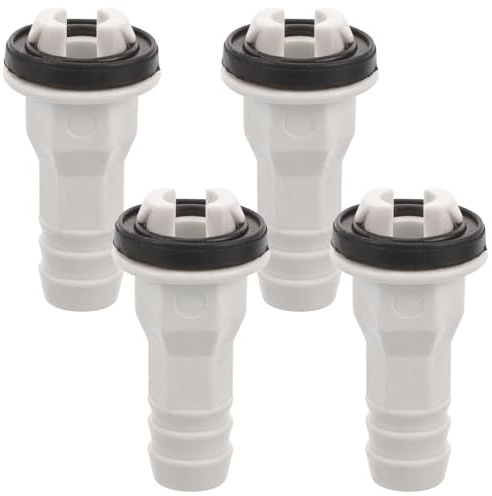 NUOBESTY 4pcs Air Conditioner Drain Hose Connectors: AC Drainage Pipe Elbow Adapter - Leakproof and Easy Installation for Outdoor Units Window AC Systems and Mini-Split